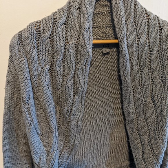 Grey know cardigan shrug - Picture 3 of 4
